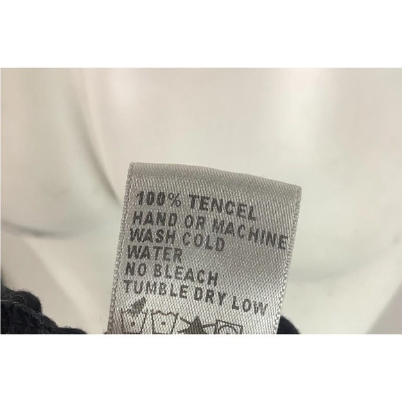 James Perse Sz 1 S Cowl Neck Long Sleeve Pullover Top Black 100% Tencel - Picture 6 of 6